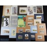 A quantity of Period Golf related Prints and Engravings most have been taken from books, some are