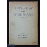 Early copy Henry Cotton "Hints on Play Steel Shafts" in the original wrappers c/w colour centre page