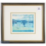 Suharin Somns signed ltd ed colour golf print of Kuala Kubu Bahru Golf & Country Club (Malaysia)