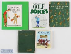Selection of Early Golf Story Books (5) Sapper "Uncle James's Golf Match" in original green and gilt