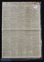 1812 The Edinburgh Evening Courant Newspaper Remarkable Golfing Winners Announcement - dated