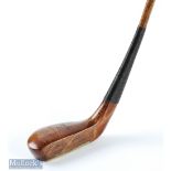 Robert Simpson scared neck late longnose putter in light stained beech wood stamped with the maker's