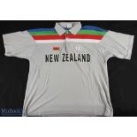 Vintage Replica New Zealand Illustrated Sports Clothing Cricket ISC Shirt - World Cup 1992, size XL