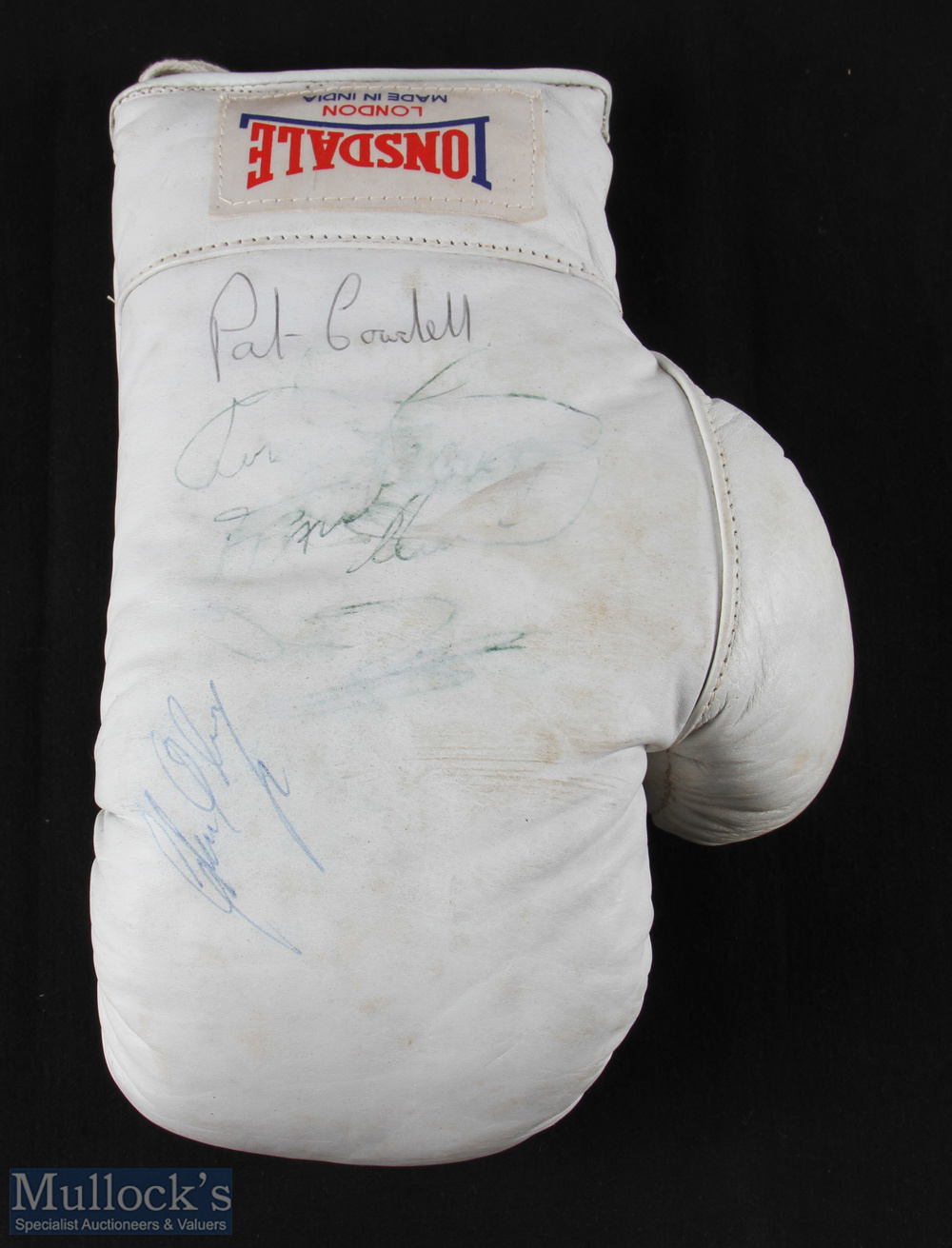 Glen McCrory Pat Cowdell signed Lonsdale Boxing Gloves, a pair of boxing gloves multi signed with - Image 2 of 2