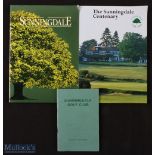 Collection of Sunningdale Golf Club Books and Programme (3) Robert Browning Official Sunningdale