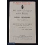 Very rare 1932 Official Open Golf Championship Final Complete Programme with record of all scores