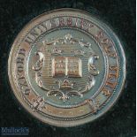 Oxford University Golf Club white metal Medal club details to the obverse, reverse engraved 'Inter