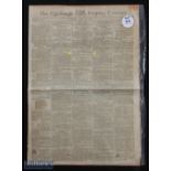 1805 The Edinburgh Evening Courant Newspaper Edinburgh Company of Golfers Announcement - dated