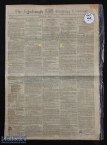 1805 The Edinburgh Evening Courant Newspaper Edinburgh Company of Golfers Announcement - dated