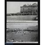 1905 International Golf Match (Scotland v England) St Andrews Golfing Postcards (2) - played on 23rd