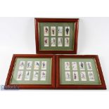 Reproduction Copes Golf Cigarette cards - 24 cards framed and mounted in 8- 30cm x 25cm