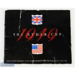 Very rare 1949 Ryder Cup Multi-Signed Golf Programme - played at Ganton Golf Club signed by the