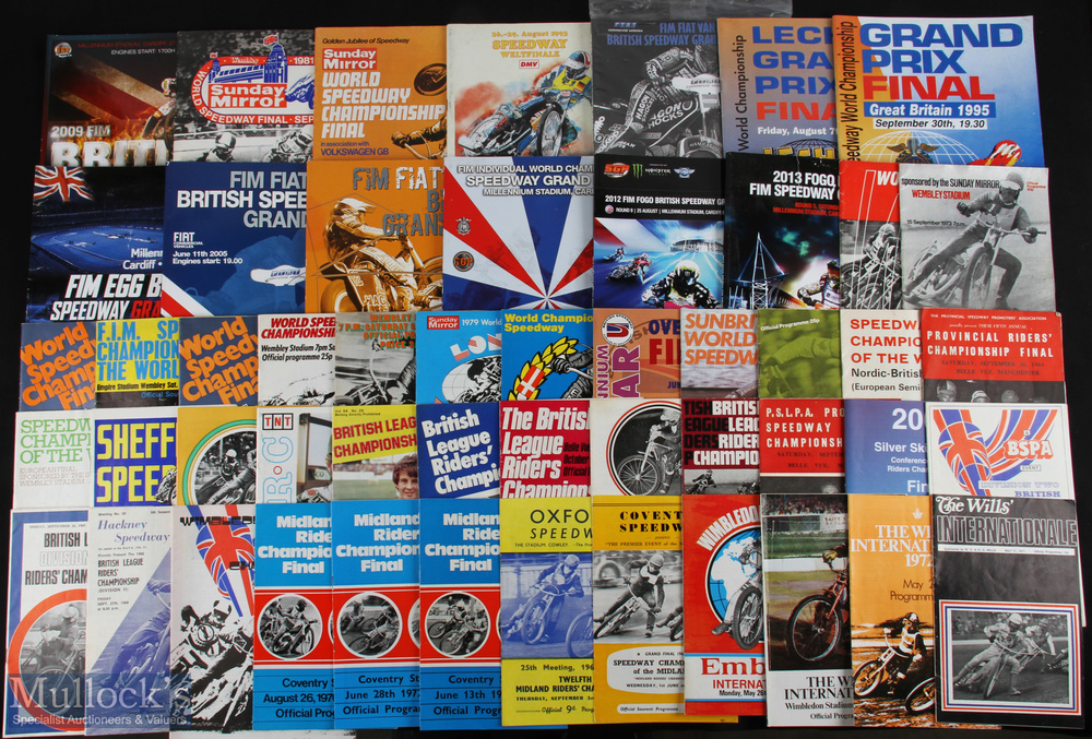 1973-2004 Speedway Big Match Programmes, to include a selection of 10 British Grand Prix 1998-