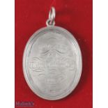 Rare and early 19th c The Bruntsfield Links Golfing Society Silver "Golf Subscription" Oval shaped