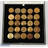 25 Golf Club Brass Buttons a good selection of mixed clubs with noted ones of Rye golf club,