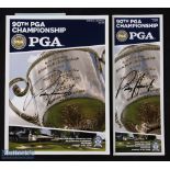 2008 Padraig Harrington (Winner) US PGA Golf Championship Signed Programmes and Draw Sheets both