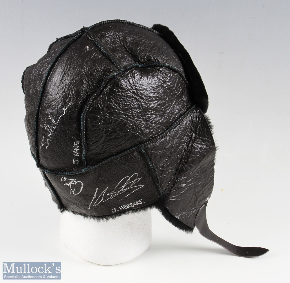 Multi signed Motor Racing 'pilot hat' featuring Johnny Herbert, Martin Brundell, David Brabham, - Image 2 of 4