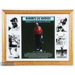 Roberto De Vincenzo - 1967 Open Golf Championship Display collage of Roberto celebrating the 50th