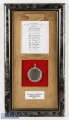Rare 1871 Viewforth Golf Club "Challenge" silver medal - Hallmarked Edinburgh - the obverse engraved