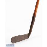 Do-Do wide flanged putter by Winton (Montrose) stamped G Johnson with flat sided panel hosel,