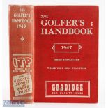 1947 The Golfer's Handbook 44th ed publ'd Edinburgh - Price 10/6d - in the original red and white