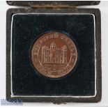Bamburgh Castle Golf Club Bronze Medal embossed to obverse with club details, blank to reverse, 32mm