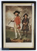 L F Abbott (after) colour engraving titled "To The Society of Goffers at Blackheath" engraved by V