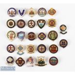 1930-1940 Bowling Club and Association Enamel badges, a good selection of club and national