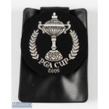 2005 Official PGA Cup Matches Players silver braid blazer breast pocket crest - issued to team