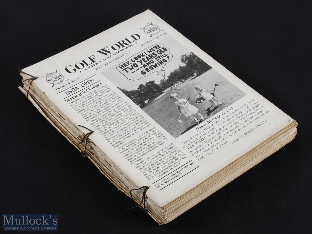 1949/50 Golf World Weekly USA Newspaper Publ'd Pinehurst NC (52) - a complete run from Vol. 3 Number - Image 2 of 2