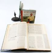 Henry Cotton 3x Open Golf Champion Unusual Large Scrap Book c1939 -1947 and 2x signed golf books (