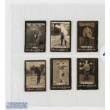 6x Ogden's Guinea Gold Cigarette Real Photograph Players Golf Amateur Champion and Runner Up Cards -