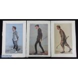 Collection of Vanity Fair Colour Golf Prints (3) to incl "Jimmy" (James Braid) by Spy; John Ball Jnr