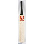 2017 Essex CCC Team Signed Cricket Bat, with signatures of R N Doeschate, T Westley, V Chopra, M
