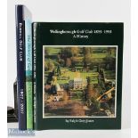 3x Golf Histories Books Wellingborough golf club 1893-1993 A History Ralph Grey Jones 1992, A