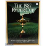1987 Official Ryder Cup Golf Poster - for the event played at Muirfield Village Golf Club, Dublin