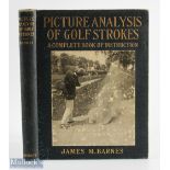 Early 20th c US Golf Instruction Book - Barnes, James M - "Picture Analysis of Golf Strokes - a