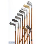 10x Assorted putters featuring Perfect model alloy mallet head putter, J C Smith Monifieth excelsior