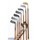 9x Assorted blade putters to incl A H Finley Gem style, Super Accurate putter showing the bowline