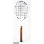 c1928-29 Nash & Pearce Aluminium Framed Tennis Racket, a rare final issue racket of Birmal when Nash