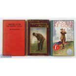 3x Early Golf Instruction Booklets - Good copy of "Success at Golf" 2nd ed with colour paper label