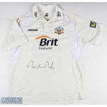 Andre Nel Autographed Surrey Cricket Shirt 'Nel 89' to reverse, LV shoulder badges, Prostar, Brit