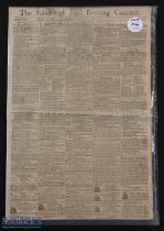 1808 The Edinburgh Courant Newspapers Leith Links Golfing Announcements - one dated Saturday June