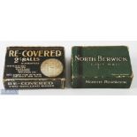 2x Early and Interesting Golf Ball Boxes - North Berwick Golf Ball Made in Scotland green golf