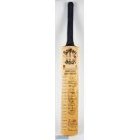 2001 Peter Such Essex CCC Signed Cricket Bat, fully signed bat with noted signatures of Ronnie
