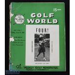 1951/52 Golf World Weekly USA Newspaper Publ'd Pinehurst NC (52) - a complete run from Vol. 5 Number