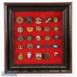 Collection of 25x early and some rare Golf Club Enamel Members Pin Badges incl Overseas - to incl