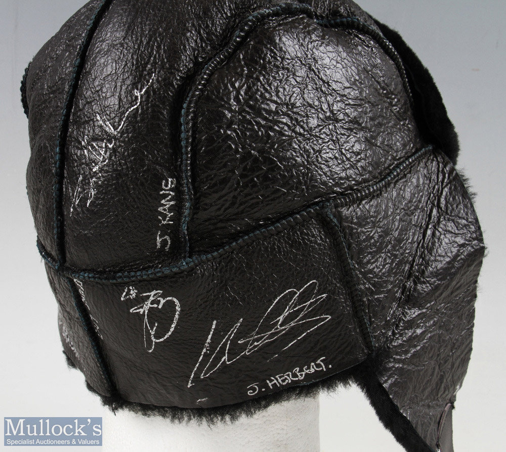 Multi signed Motor Racing 'pilot hat' featuring Johnny Herbert, Martin Brundell, David Brabham, - Image 3 of 4