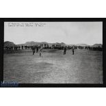 Early St Andrews Old Golf Course Postcard - titled On The 4th Hole Green with players putting out