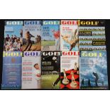 1960s 'Golf Magazine' monthly US collection bound (15) - random selection from 1960 to 1965 to